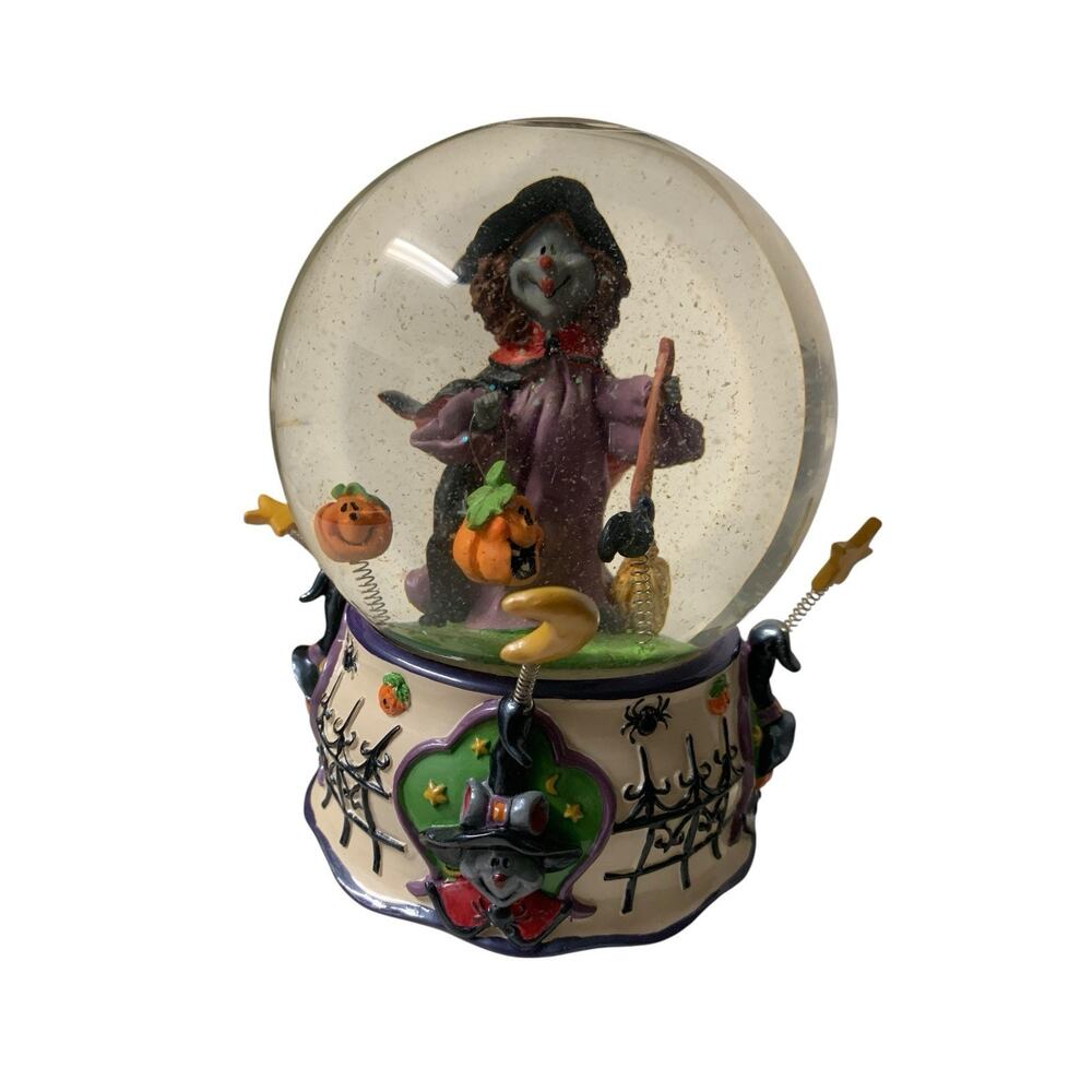 Wizard of Oz Musical Halloween Water Globe Ding Dong The Witch Is Dead 6" 2003